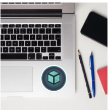 Cube World Media Sticker